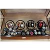 Image 2 : WATCH DISPLAY CASE FULL OF WATCHES