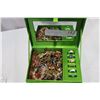 Image 1 : BEADED JEWELLRY BOX WITH CONTENTS