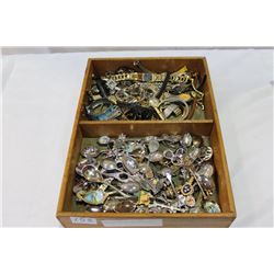 TRAY OF WATCHES AND COLLECTOR SPOONS