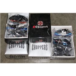 FIVE BOXES OF CHOPPER SUN GLASSES