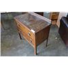 Image 1 : ANTIQUE OAK 2 DRAWER DRESSER WITH CARVED GALLERY