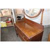 Image 1 : ANTIQUE OAK DRESSER WITH MIRROR