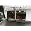 Image 1 : TWO METAL FRAMED WALL MIRRORS