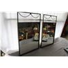 Image 2 : TWO METAL FRAMED WALL MIRRORS