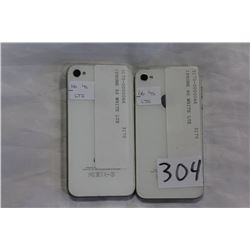 IPHONE 4S WHITE LTE TWO PHONES IN THE LOT parts only