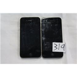 TWO IPHONE 4 BLACK TELUS parts only