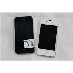 TWO IPHONE 4 BLACK ROGERS parts only