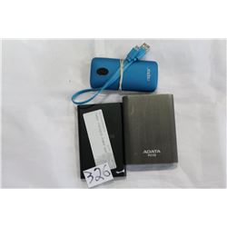 THREE PORTABLE POWER BANKS