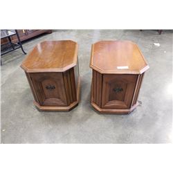 TWO MAPLE ENDTABLES