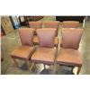 Image 1 : SET OF SIX UPOLSTERED DESIGNER DINING CHAIRS