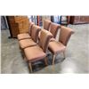Image 2 : SET OF SIX UPOLSTERED DESIGNER DINING CHAIRS