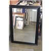 Image 1 : BLACK FRAMED BEVELLED WALL MIRROR