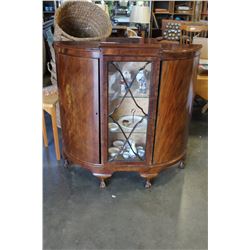 ANTIQUE GLASS FRONT DISPLAY CABINET