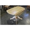 Image 1 : ROUND MAPLE DROPLEAF TABLE