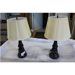 PAIR OF MODERN TABLE LAMPS