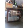 Image 1 : LARGE MAHOGANY FINISH WALL MIRROR