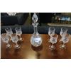 Image 1 : CRYSTAL DECANTER AND GLASSES