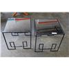Image 1 : PAIR OF MIRROR TOP ENDTABLES