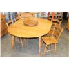 Image 1 : VILAS MAPLE DROPLEAF TABLE WITH FIVE CHAIRS AND LAZY