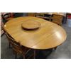Image 2 : VILAS MAPLE DROPLEAF TABLE WITH FIVE CHAIRS AND LAZY