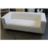 Image 1 : WHITE UPOLSTERED IKEA SOFA