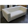 Image 2 : WHITE UPOLSTERED IKEA SOFA