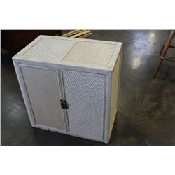 WICKER 2-DOOR CABINET