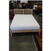 Image 2 : QUEEN SIZE PINE IKEA BEDFRAME WITH MATTRESS