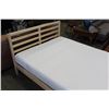 Image 3 : QUEEN SIZE PINE IKEA BEDFRAME WITH MATTRESS