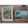 Image 1 : SIGNED OIL ON CANVAS & COLLAGE PICTURE