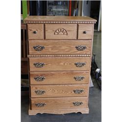 WOOD BOROUGH HONEY OAK HIGHBOY