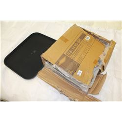 CASE OF 14" X 18" RUBBERIZED NON SKID SERVING TRAYS