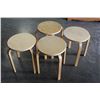 Image 1 : FOUR STACKING MAPLE STOOL