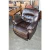 Image 2 : BROWN LEATHER ROCKER RECLINER