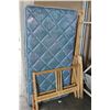 Image 1 : SINGLE SIZE PINE IKEA BEDFRAME AND MATTRESS