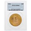 Image 1 : 1924 $20 St. Gaudens Double Eagle Gold Coin PCGS MS64