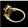 Image 3 : 14KT Yellow Gold 8.06ct Ruby and Diamond Ring