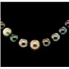 Image 2 : SILVER 12mm Tahitian Pearl Necklace
