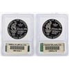 Image 2 : Lot of (2) 1996-P $1 Commemorative Silver Coins ICG PR70DCAM