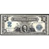 Image 1 : 1899 $2 Mini Porthole Silver Certificate Note