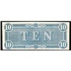 Image 2 : 1864 $10 The Confederate States of America Note