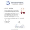 Image 3 : 14KT Yellow Gold 6.73ctw Ruby and Diamond Earrings
