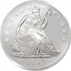 1 oz HM Seated Liberty Silver Round