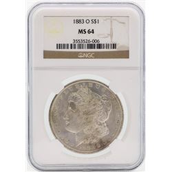1883-O $1 Morgan Silver Dollar Coin NGC MS64