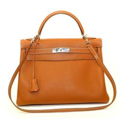 Authentic Hermes Kelly Gold 32cm PHW