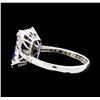 Image 3 : 14KT White Gold 1.89ct Tanzanite and Diamond Ring