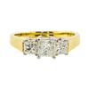 Image 1 : 18KT Two Tone Gold 1.36ctw Diamond Ring