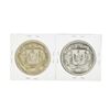 Image 2 : Set of (2) 1974 Dominican Republic Silver Coins