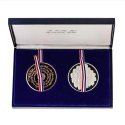Set of (2) Franklin Mint Bicentennial Medals