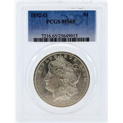 1892-O $1 Morgan Silver Dollar Coin PCGS MS65